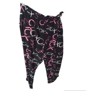 NEW Sleep Loungewear Pants XOXO Black Large